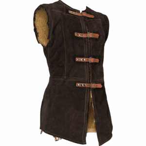 Nutria Fur Lined Garen Suede Vest