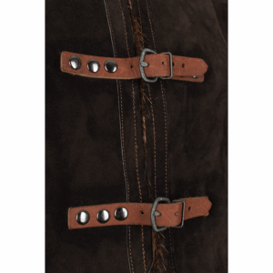 Nutria Fur Lined Garen Suede Vest