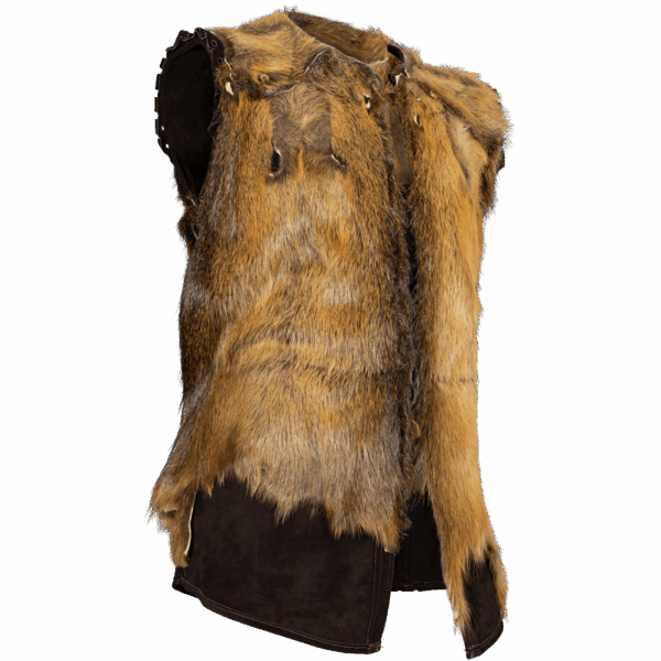 Nutria Fur Lined Garen Suede Vest