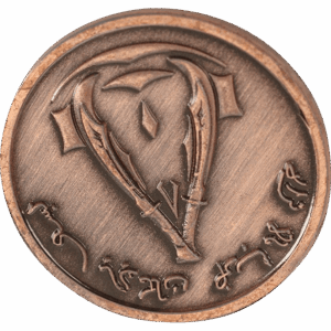 Set of 10 Copper Orient Coins