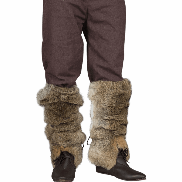 Rabbit Fur Leg Wraps