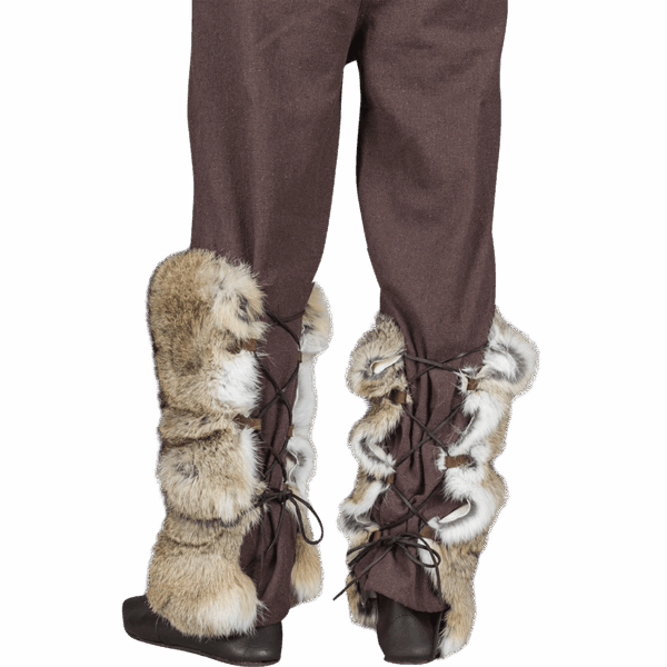 Rabbit Fur Leg Wraps