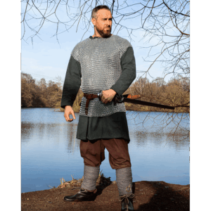 Richard Sleeveless Steel Chainmail Shirt