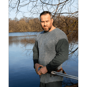 Richard Sleeveless Steel Chainmail Shirt
