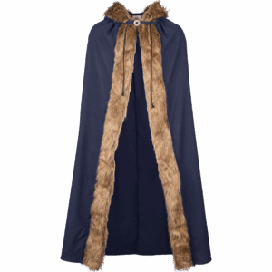 Aaron Canvas Cloak with Fur Trim