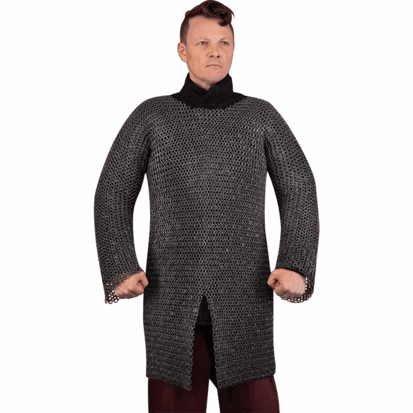 Riveted Aluminum Chainmail Hauberk - 10mm Round Rings