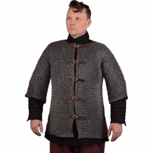 Buckled Aluminum Chainmail Haubergeon - 10mm Round Rings