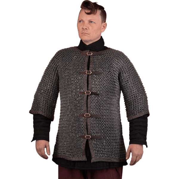 Buckled Aluminum Chainmail Haubergeon - 10mm Round Rings