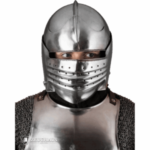 Bellows Face Sallet Helmet - Polished