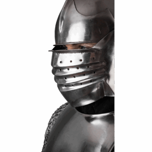 Bellows Face Sallet Helmet - Polished
