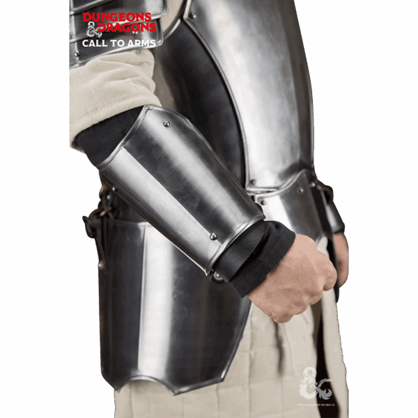 Dungeons & Dragons Steel Bracers - Polished