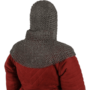 Berengar Flat Ring Aluminum Chainmail Coif