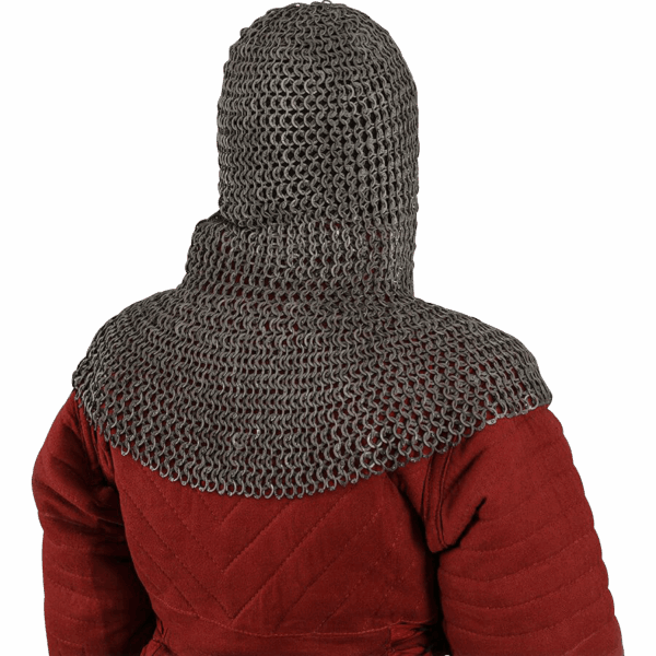 Berengar Flat Ring Aluminum Chainmail Coif
