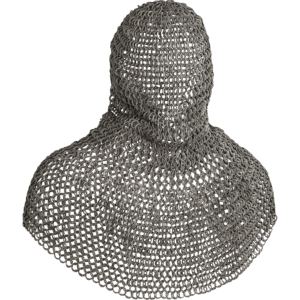Berengar Flat Ring Aluminum Chainmail Coif