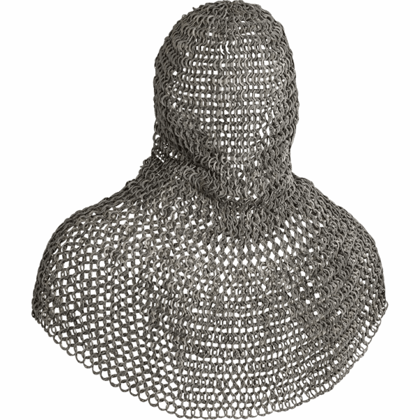 Berengar Flat Ring Aluminum Chainmail Coif
